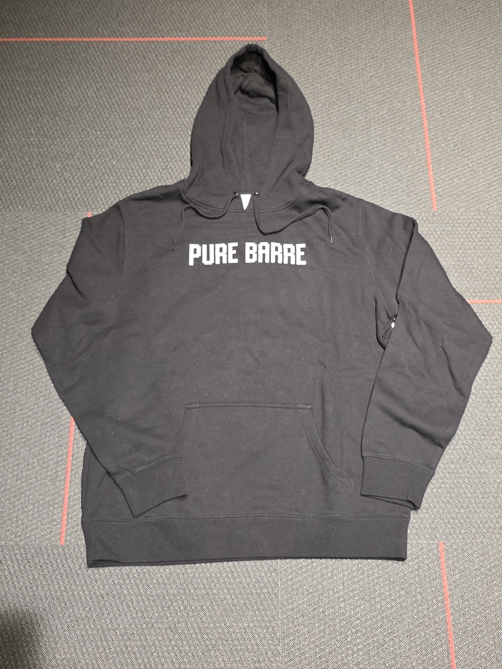 Pure Barre Black Fair Isle Logo Pullover Hoodie